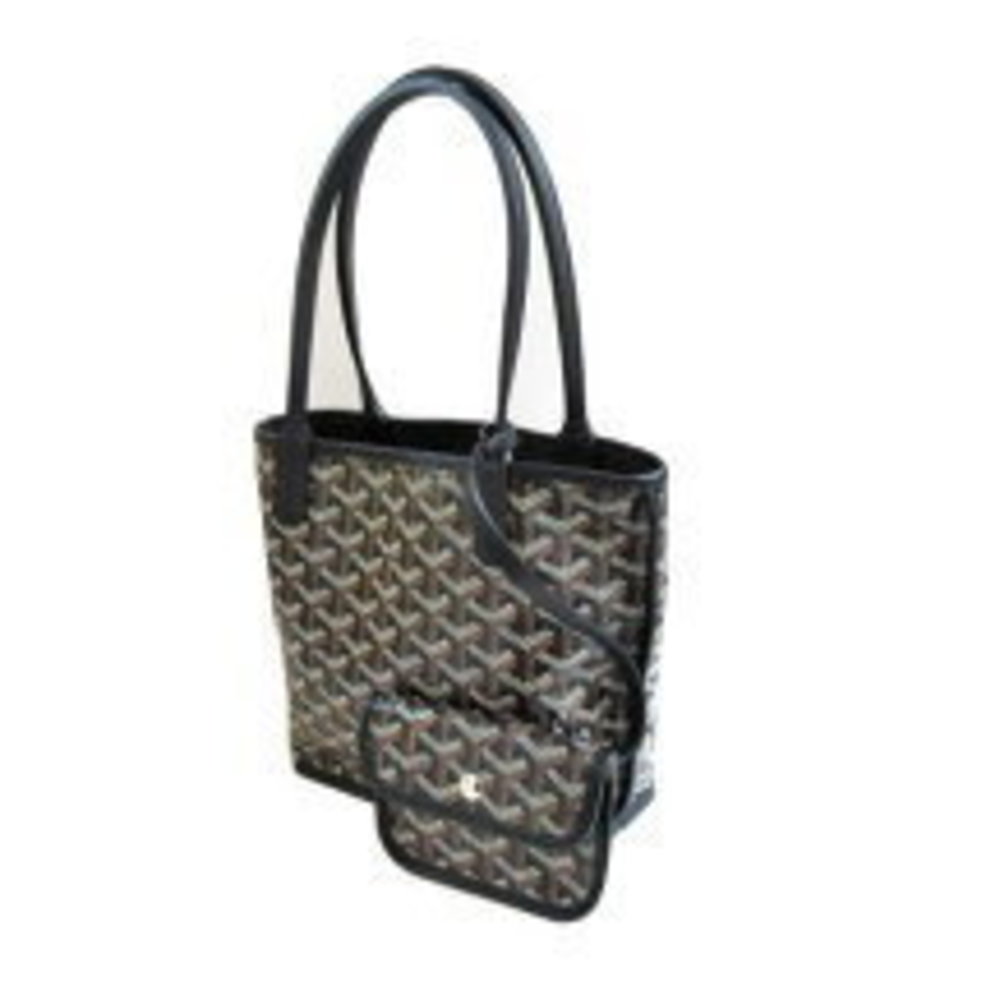 Goyard pouch Tote Black ribbon Anjou